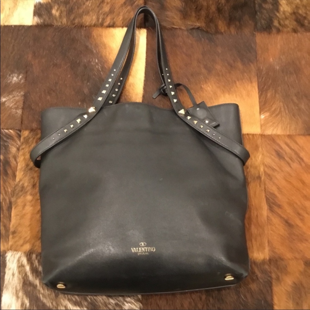 Valentino lovestud Black Leather Tote